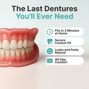 Alternative view of ROSOPL™  Custom-Fit Full Functional Dentures